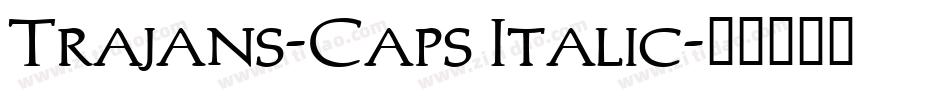 Trajans-Caps Italic字体转换